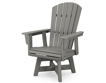 Nautical Curveback Adirondack Swivel Dining Chair