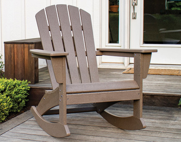 Nautical Adirondack Rocking Chair