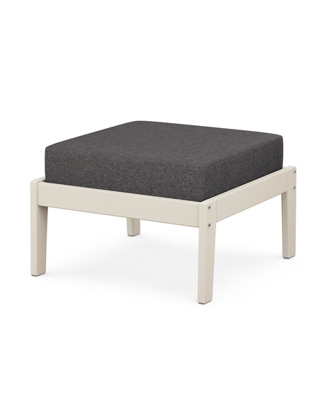 Deep Seating Ottoman - Sand/Ash Charcoal