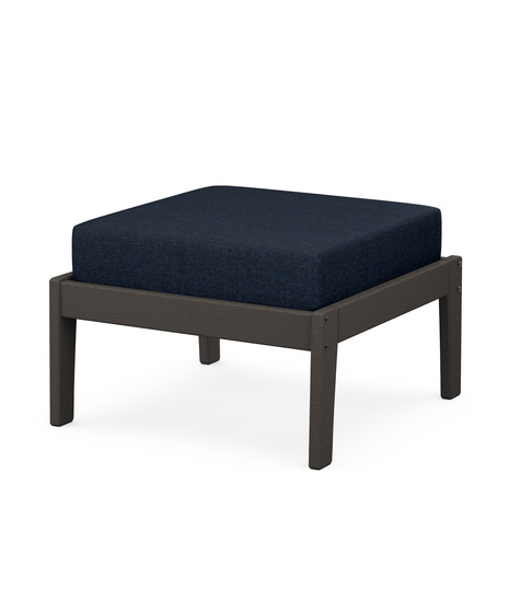 Deep Seating Ottoman - Vintage Coffee/Marine Indigo