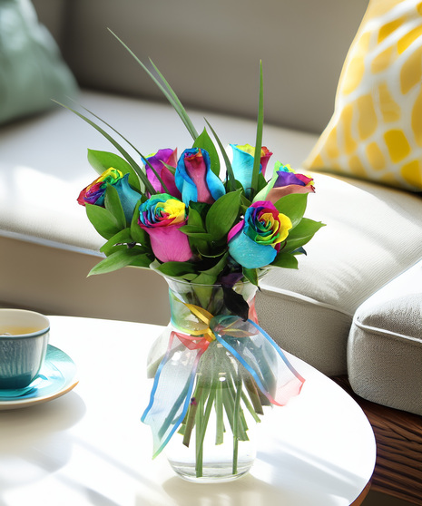 Tie-Dyed Roses - roses, reinvented