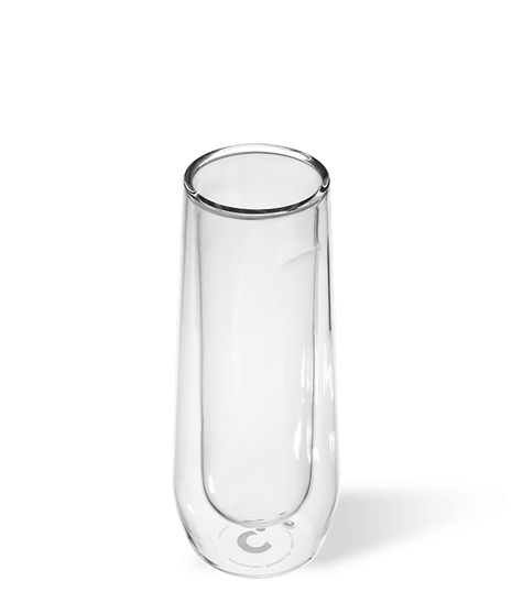 Stemless Glass Flute Set of 2