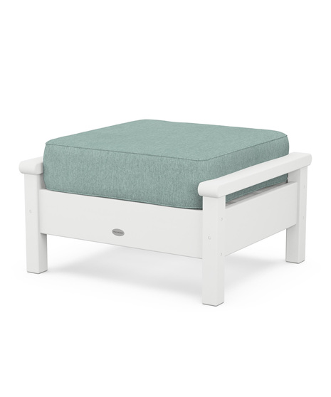 Harbour Deep Seating Ottoman - White/Spa