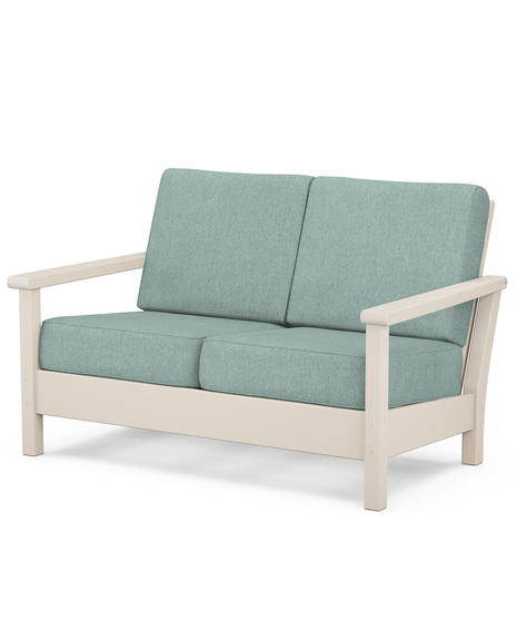 Harbour Deep Seating Loveseat - Sand/Glacier Spa