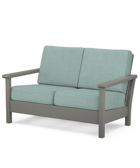 Harbour Deep Seating Loveseat - Slate Grey/Glacier Spa