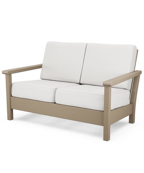 Harbour Deep Seating Loveseat - Vintage Sahara/Natural Linen