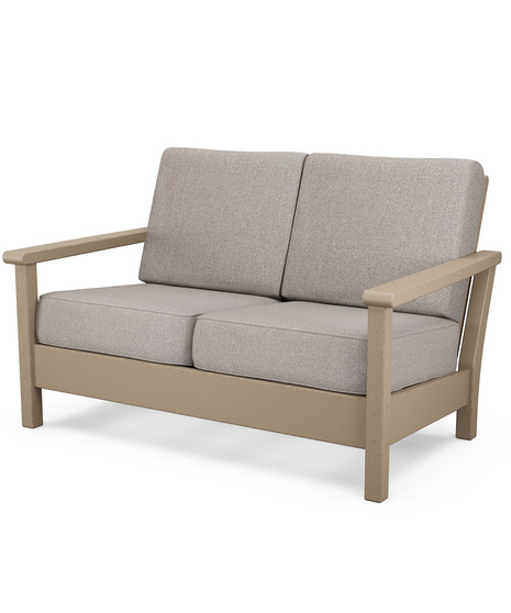 Harbour Deep Seating Loveseat - Vintage Sahara/Weathered Tweed