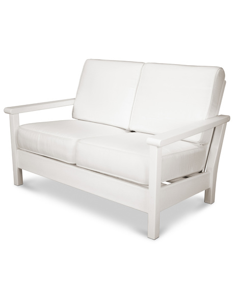 Harbour Deep Seating Loveseat - White/Natural