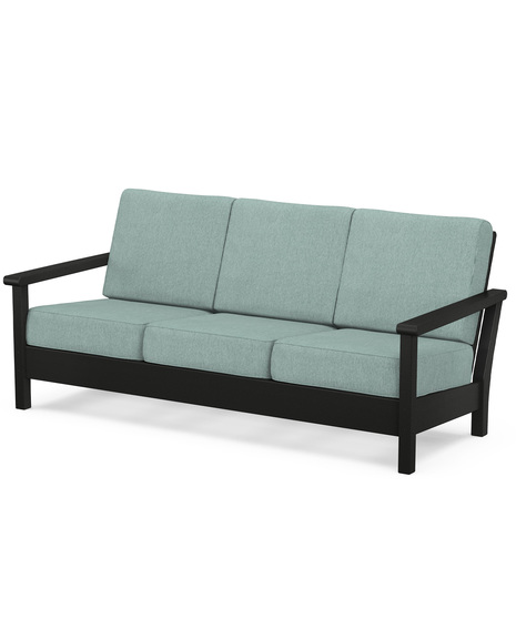Harbour Deep Seating Sofa - Black/Glacier Spa