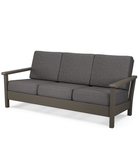 Harbour Deep Seating Sofa - Vintage Coffee/Ash Charcoal