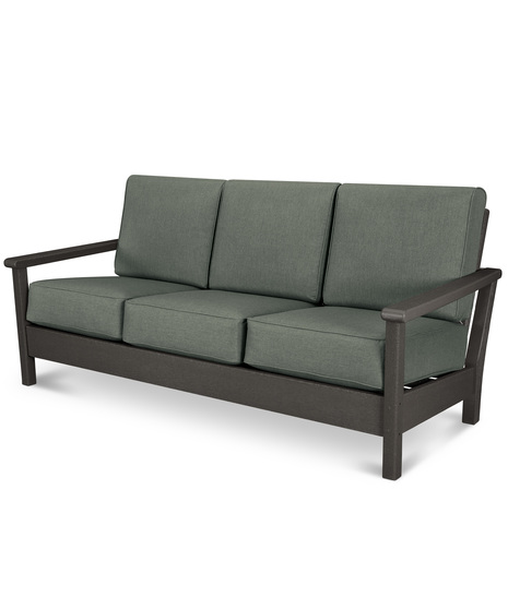 Harbour Deep Seating Sofa - Vintage Coffee/Cast Sage
