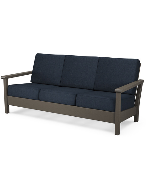 Harbour Deep Seating Sofa - Vintage Coffee/Marine Indigo