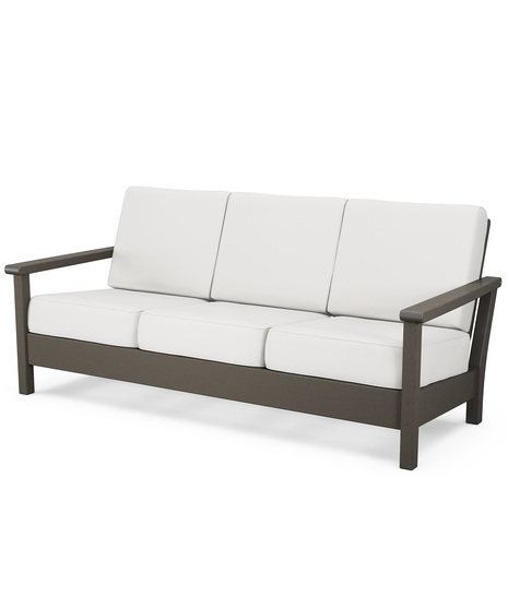 Harbour Deep Seating Sofa - Vintage Coffee/Natural Linen