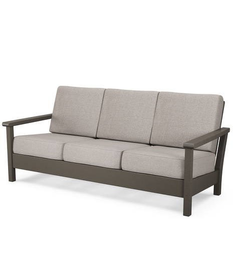 Harbour Deep Seating Sofa - Vintage Coffee/Weathered Tweed