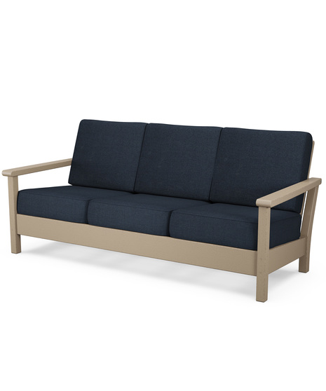Harbour Deep Seating Sofa - Vintage Sahara/Marine Indigo