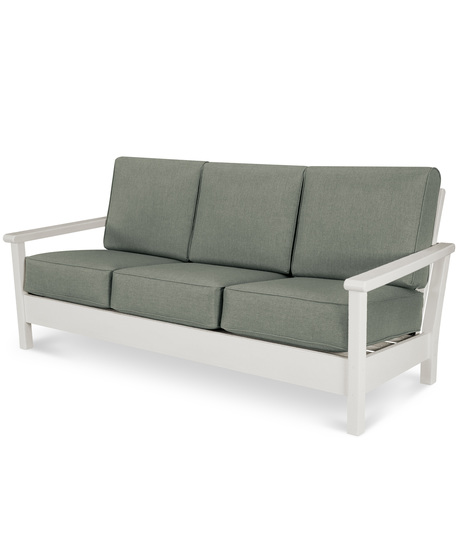 Harbour Deep Seating Sofa - Vintage White/Cast Sage