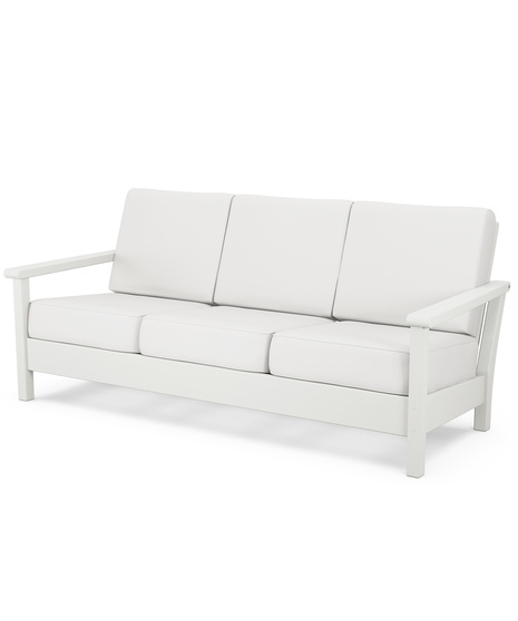 Harbour Deep Seating Sofa - Vintage White/Natural Linen