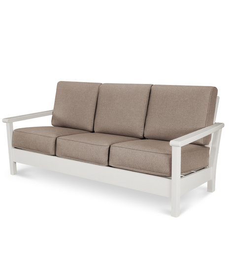 Harbour Deep Seating Sofa - Vintage White/Sancy Shale