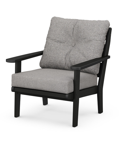 Lakeside Deep Seating Chair - Black/Grey Mist