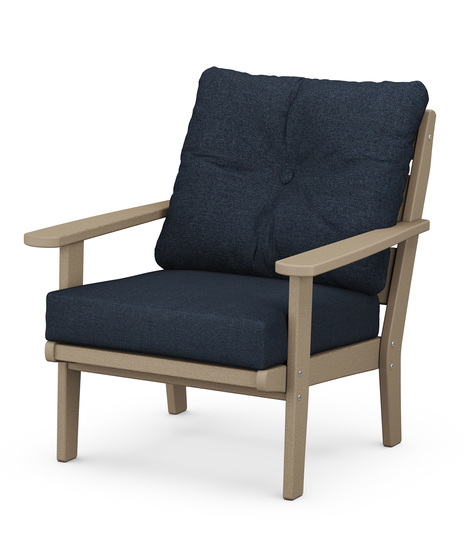 Lakeside Deep Seating Chair - Vintage Sahara/Marine Indigo