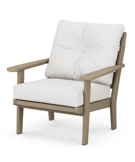 Lakeside Deep Seating Chair - Vintage Sahara/Natural Linen
