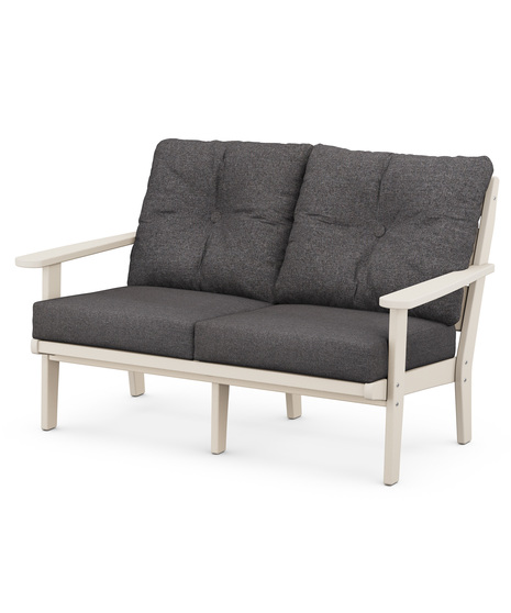 Lakeside Deep Seating Loveseat - Sand/Ash Charcoal