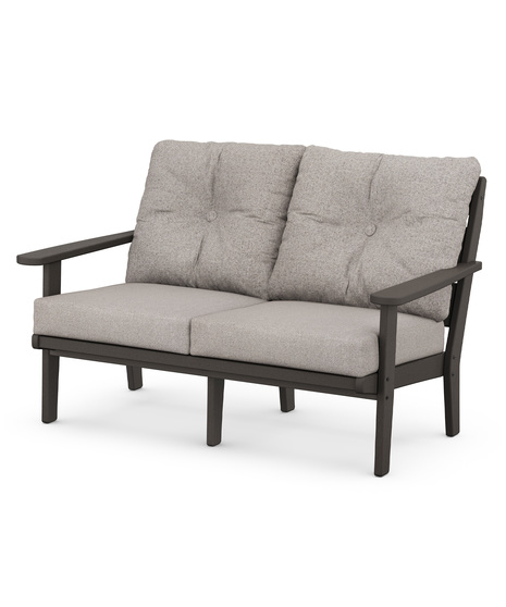 Lakeside Deep Seating Loveseat - Vintage Coffee/Weathered Tweed