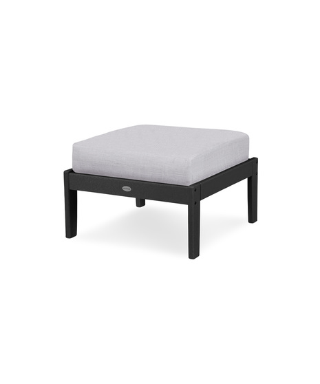 Braxton Deep Seating Ottoman - Black/Granite