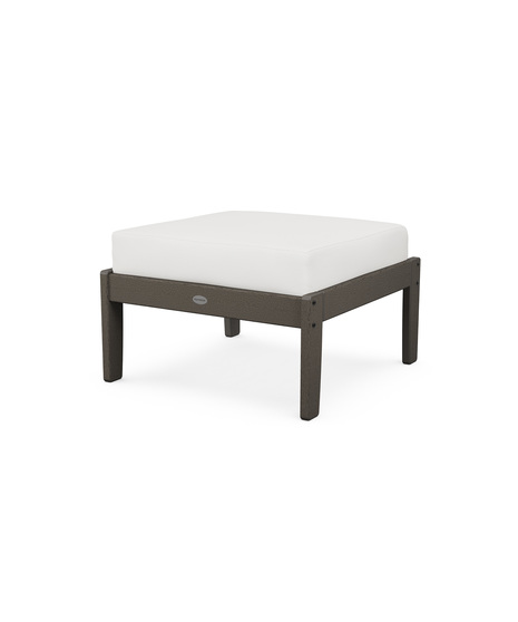 Braxton Deep Seating Ottoman - Vintage Coffee/Natural Linen