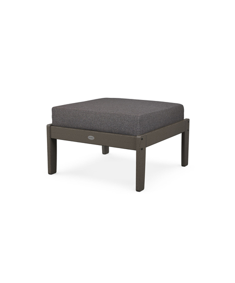 Braxton Deep Seating Ottoman - Vintage Coffee/Ash Charcoal