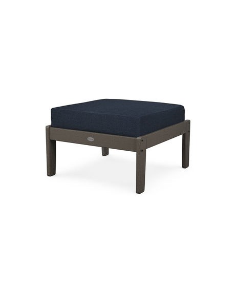 Braxton Deep Seating Ottoman - Vintage Coffee/Marine Indigo