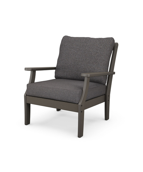 Braxton Deep Seating Chair -  Vintage Coffee/Ash Charcoal