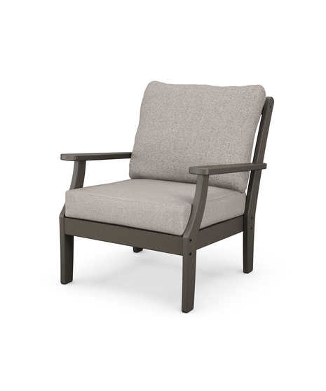 Braxton Deep Seating Chair -  Vintage Coffee/Weathered Tweed