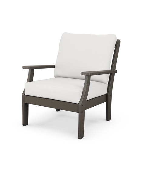 Braxton Deep Seating Chair - Vintage Coffee/Natural Linen