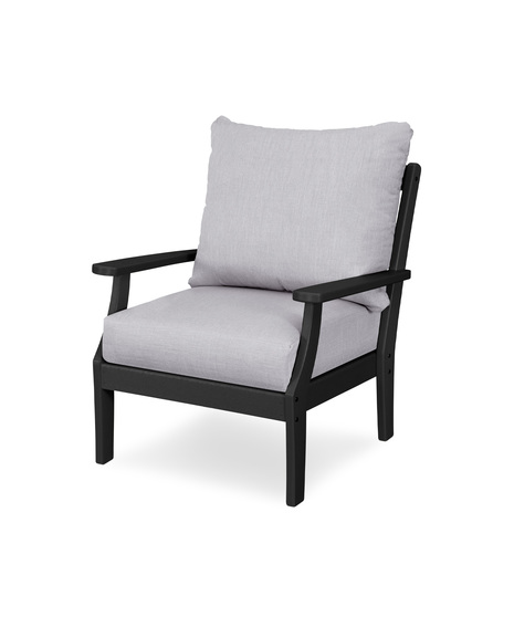 Braxton Deep Seating Chair -  Black/Granite