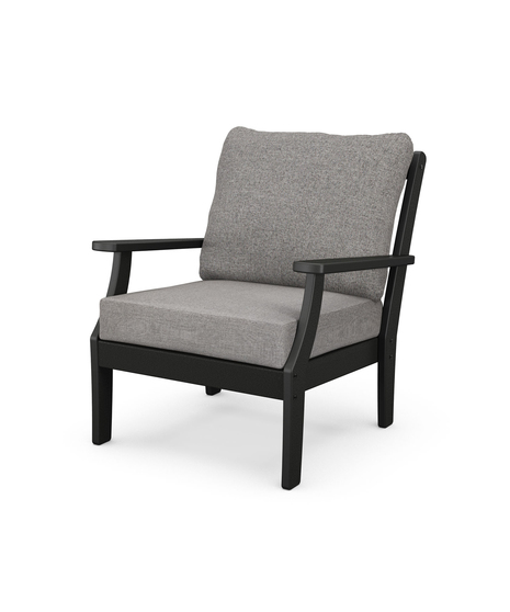 Braxton Deep Seating Chair -  Black/Grey Mist