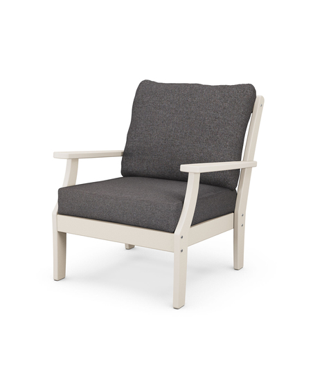 Braxton Deep Seating Chair -  Sand/Ash Charcoal