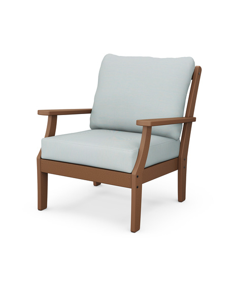 Braxton Deep Seating Chair - Teak/ Glacier Spa