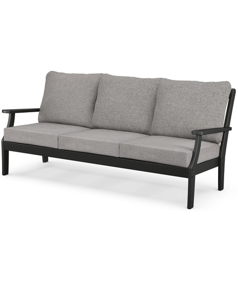Braxton Deep Seating Sofa - Black/Grey Mist