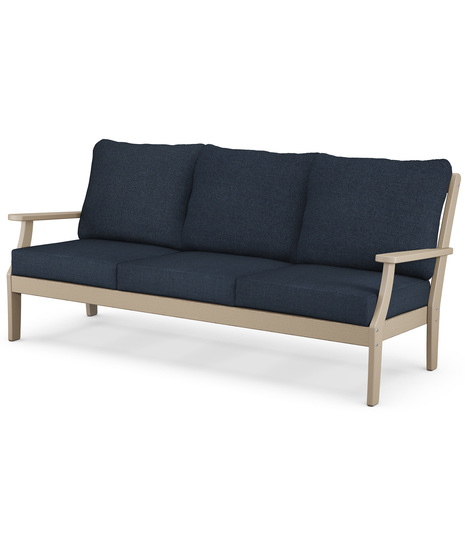 Braxton Deep Seating Sofa - Vintage Sahara/Marine Indigo