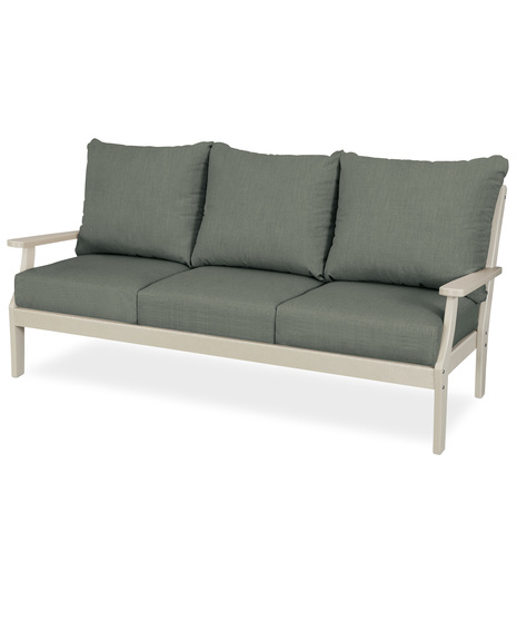 Braxton Deep Seating Sofa - Sand/Cast Sage