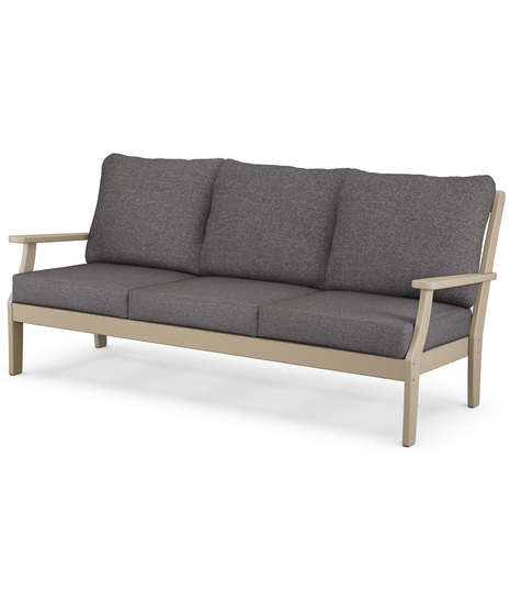 Braxton Deep Seating Sofa - Vintage Sahara/Ash Charcoal