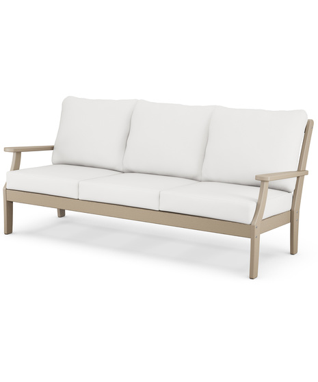 Braxton Deep Seating Sofa - Vintage Sahara/Natural Linen