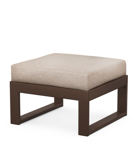 EDGE Modular Ottoman - Mahogany/Sancy Shale