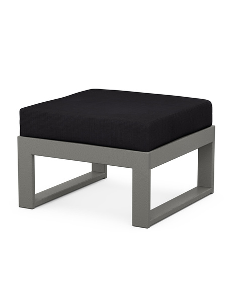 EDGE Modular Ottoman - Slate Grey/Midnight Linen