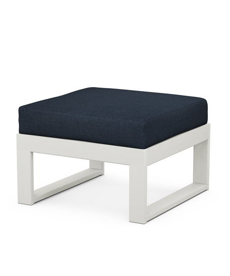 EDGE Modular Ottoman - Vintage White/Marine Indigo