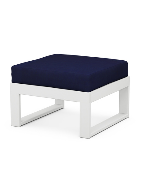 EDGE Modular Ottoman - White/Navy