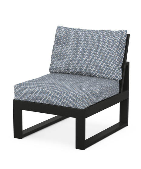 EDGE Modular Armless Chair - Black/Hopscotch