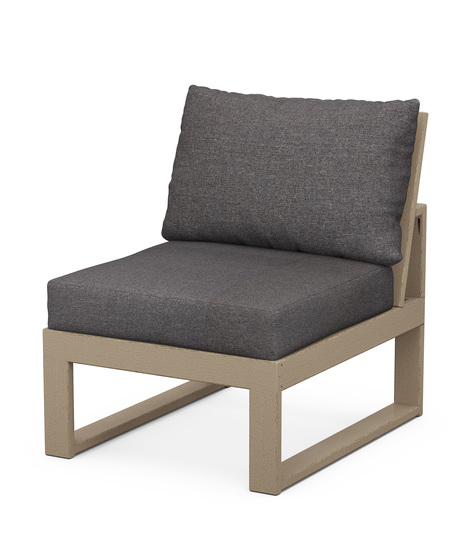 EDGE Modular Armless Chair - Vintage Sahara/Ash Charcoal