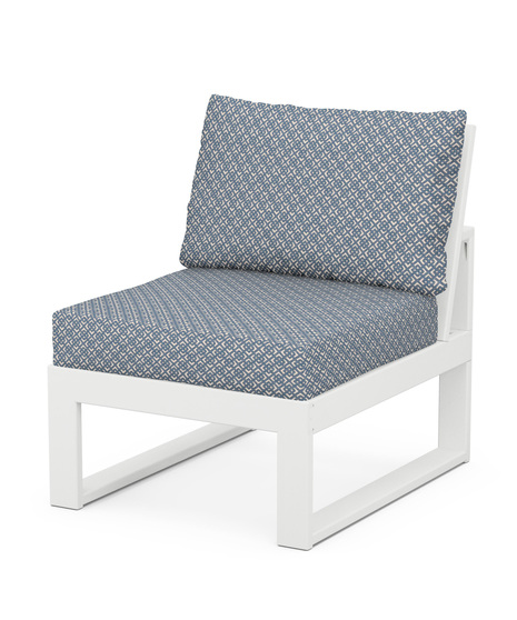 EDGE Modular Armless Chair - White/Hopscotch